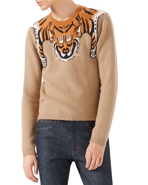 gucci men's tiger sweater|Gucci tiger for sale.